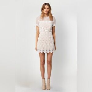 Freyai Elliatt Dress - White, Size M, EUC